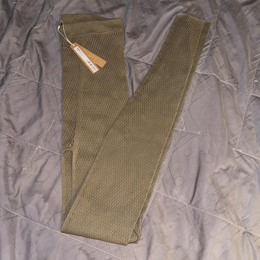 SKIMS ARMY WARP KNIT LEGGINGS - Picture 4 of 8